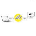 Roline VALUE USB-C - HDMI kabel, M/M, 2.0m, crni