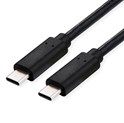 Roline USB4 Gen3x2 kabel TIP C-C M/M, Emark, 100W, 1.0m, crni