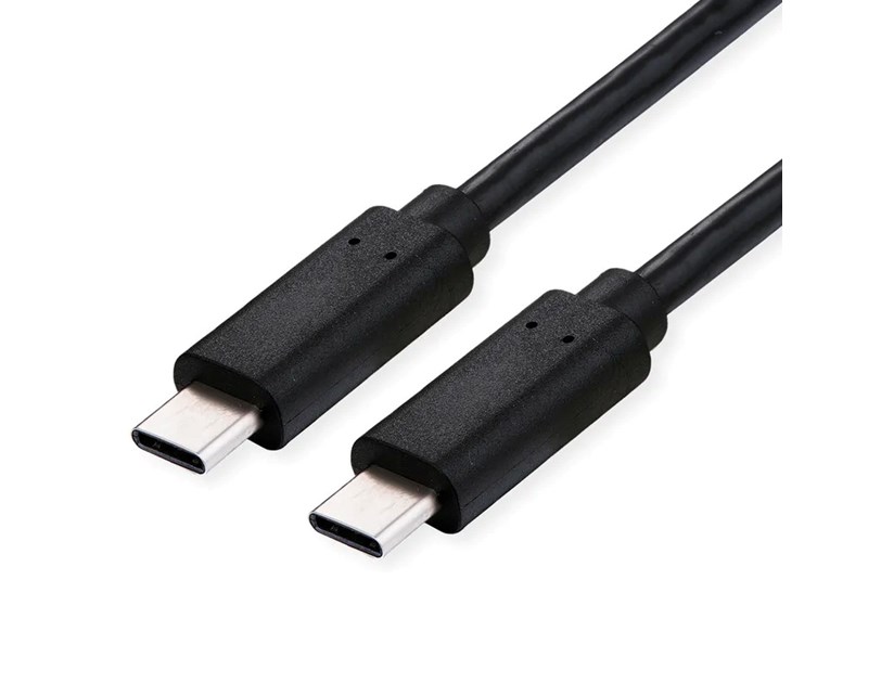 Roline USB4 Gen2x2 kabel TIP C-C M/M, Emark, 100W, 2.0m, crni