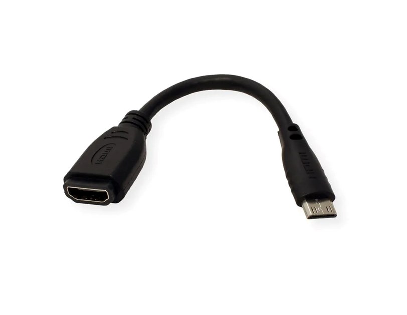 Roline VALUE adapter/kabel HDMI - Mini HDMI, F/M, 0.15m