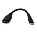 Roline VALUE adapter/kabel HDMI - Mini HDMI, F/M, 0.15m
