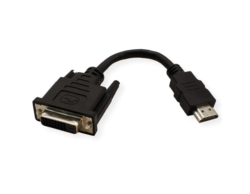Roline VALUE adapter/kabel HDMI - DVI-D (24+1), M/F, 0.15m