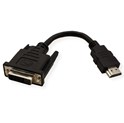 Roline VALUE adapter/kabel HDMI - DVI-D (24+1), M/F, 0.15m