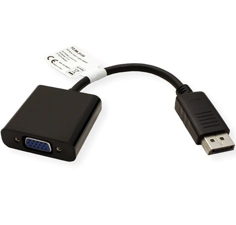 Roline VALUE adapter/kabel DisplayPort - VGA, M/F, 0.15m