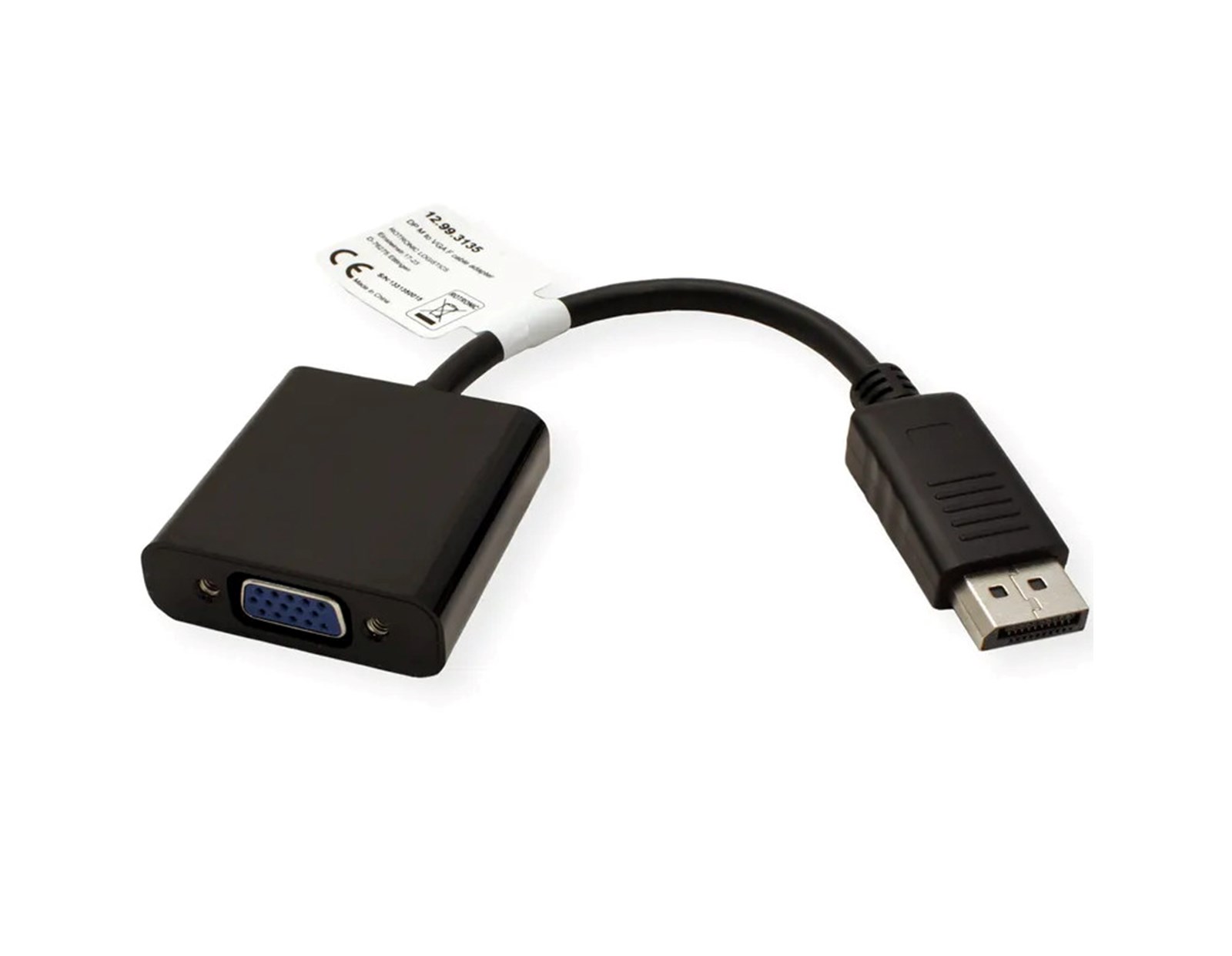 Roline VALUE adapter/kabel DisplayPort - VGA, M/F, 0.15m