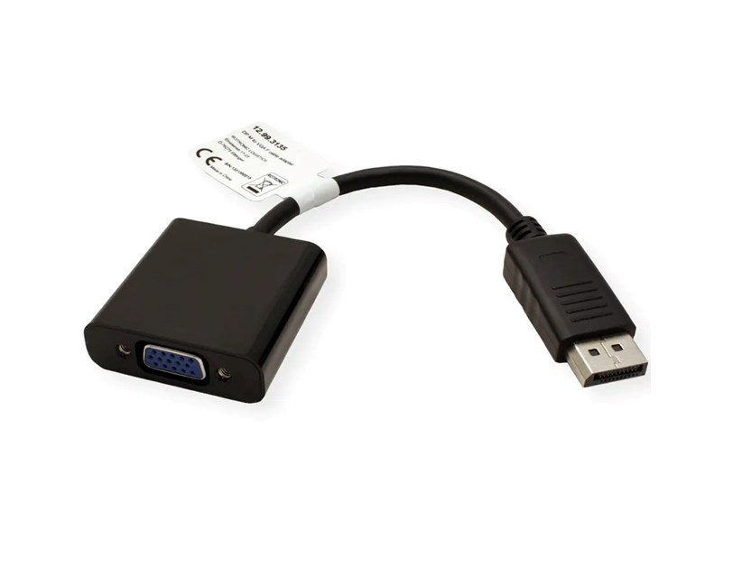 Roline VALUE adapter/kabel DisplayPort - VGA, M/F, 0.15m