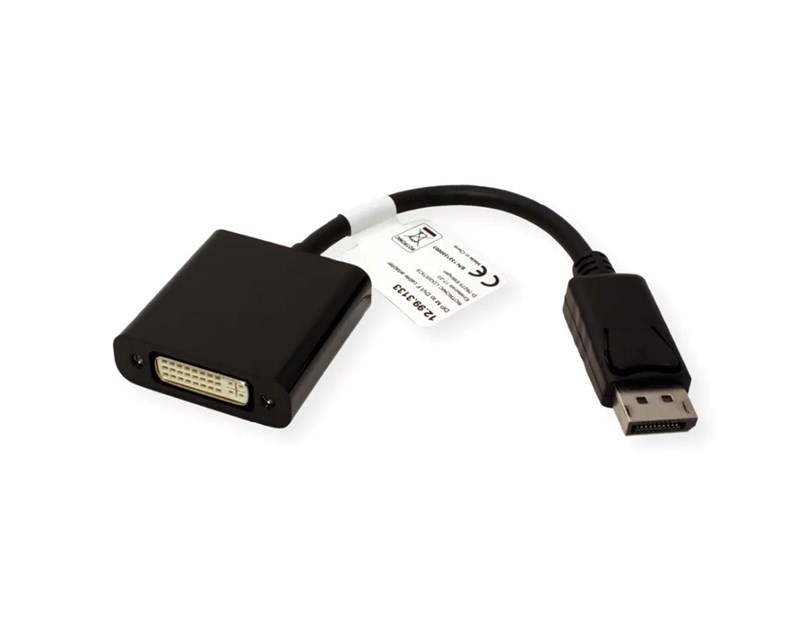 Roline VALUE adapter/kabel DisplayPort - DVI, M/F, 0.15m