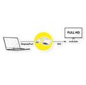 Roline VALUE adapter/kabel DisplayPort - DVI, M/F, 0.15m