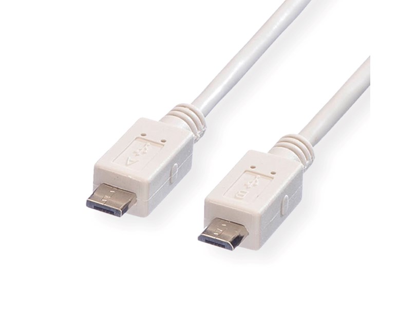 Roline VALUE USB2.0 kabel TIP Micro A(M) na Micro B(M), 1.8m, bijeli