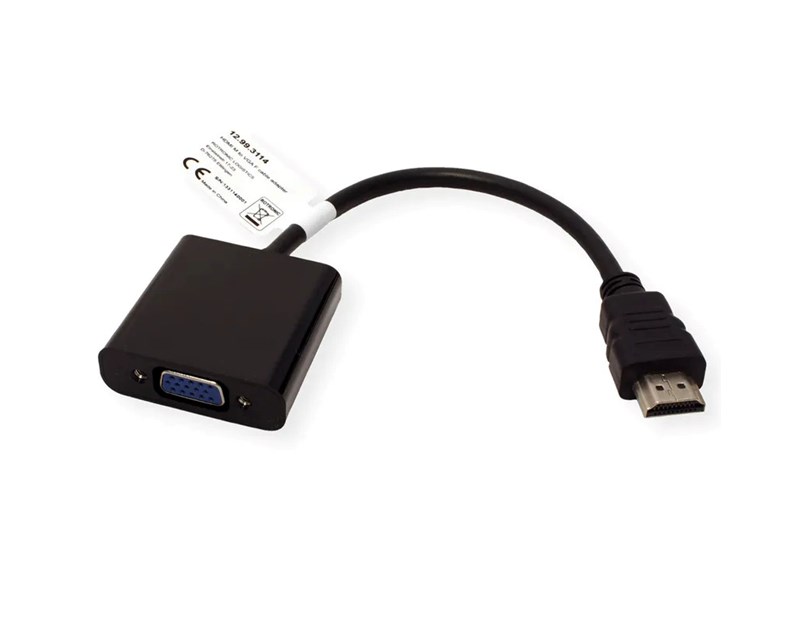 Roline VALUE adapter/kabel HDMI - VGA, M/F, 0.15m