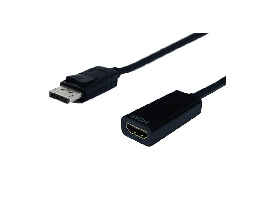 STANDARD adapter/kabel DisplayPort - HDMI, M/F, v1.2, 0.15m