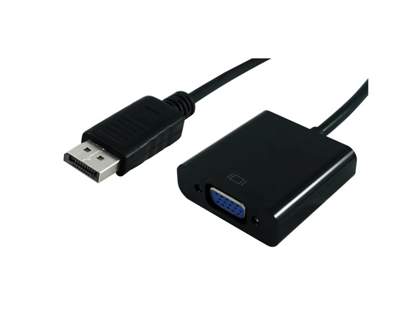 STANDARD adapter/kabel DisplayPort - VGA, M/F, 0.15m