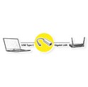 Roline VALUE adapter USB-C - Gigabit LAN 10/100/1000Mbit/s