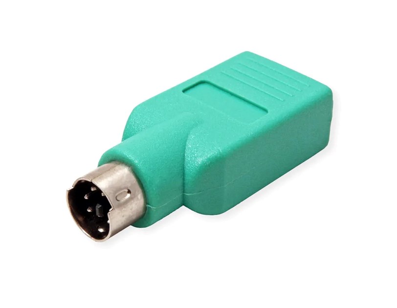 Roline VALUE adapter PS/2 - USB2.0, M/F, zeleni