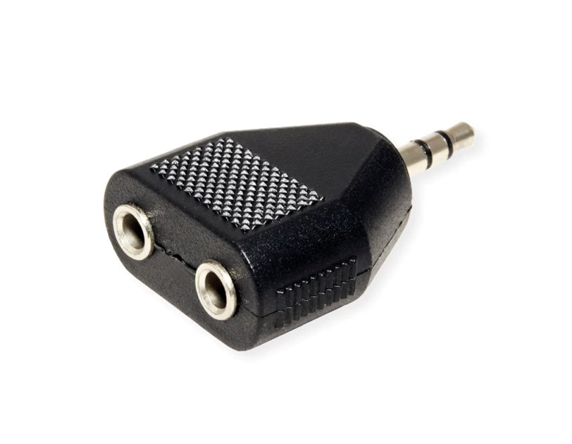 Roline VALUE adapter 1×3.5mm - 2×3.5mm, M/F