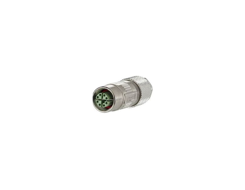METZ CONNECT Industrijski konektor M12 8-pinski (F), kod X, kat. 6a, IP67
