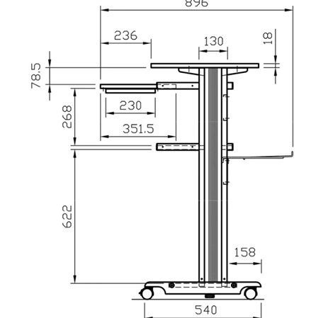Roline stajaće postolje za računalo (PC Standing Workstation)