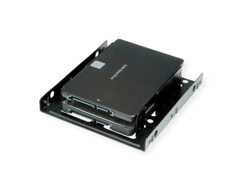 Roline HDD montažni adapter, 3.5" za 2×2.5" HDD/SSD, metalni