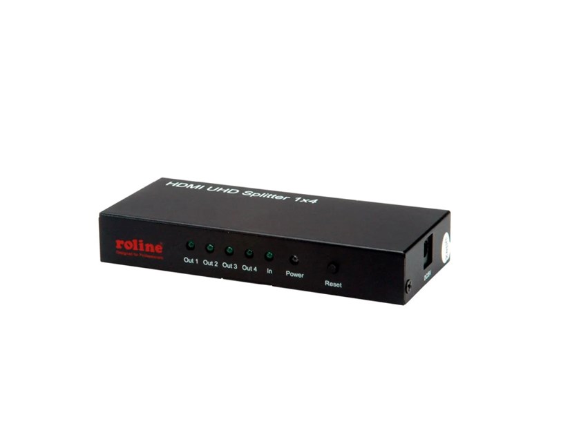 Roline HDMI četvrosmjerni razdjelnik, 4K (1 ulaz/4 izlaza)