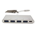 Roline Hub 4-porta USB3.0 + USB-C (PD), USB-C kabel, 0.1m