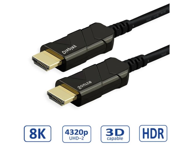 Roline HDMI 8K Ultra HD aktivni, optički kabel (AOC), M/M, 50 m