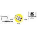 Roline HDMI 8K Ultra HD aktivni, optički kabel (AOC), M/M, 50 m