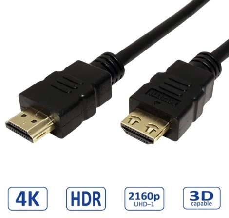 Roline VALUE UltraHD HDMI kabel sa mrežom, M/M, crni, 10m
