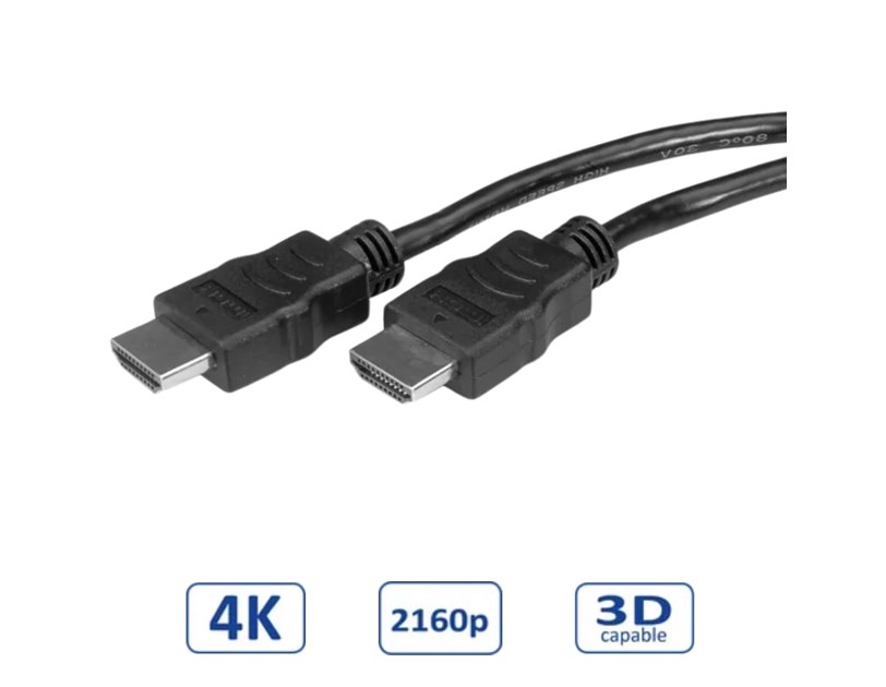 STANDARD HDMI kabel sa mrežom, HDMI - HDMI, M/M, v1.4, 1.0m