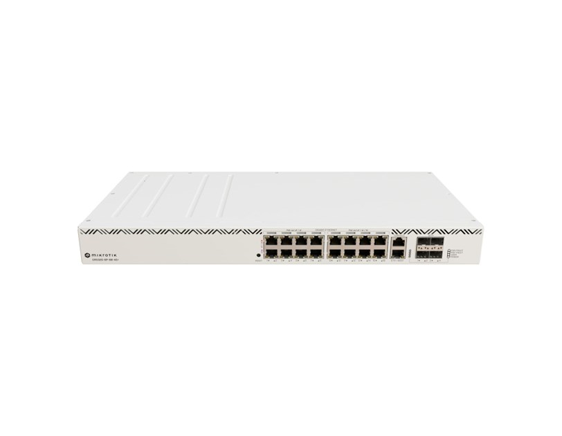 Mikrotik CRS320-8P-8B-4S+RM, ARM 32bit Dual-Core 800 MHz CPU, 256MB RAM, 32MB, 1-8 PoE+(802.3af/at), 9-16 PoE++(802.3af/at/bt), 4x10G SFP+, 8xPoE++ ports (802.bt), 1xRJ45, 1xGLAN, RouterOS L4