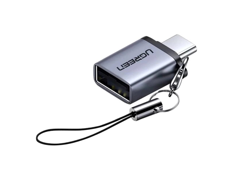 UGREEN adapter USB-C 3.1 (M) na USB 3.0 A (Ž) OTG, sivi