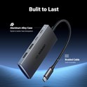 UGREEN 4-portni USB-C HUB 2xUSB-A, 2xUSB-C, 10Gbps, sivi