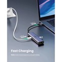 UGREEN 7-portni USB-C HUB 2xUSB-A 3.0, 1xHDMI 4K 60Hz, 1xRJ45, 1xSD, 1xTF, 1x USB-C PD, sivi 