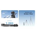UGREEN LP661 Stativ tripod za foto i video, nosivost 5kg, visina 53.5-175cm, 360° Pan,180° Tilt, za mobitele, akcijske kamere, DSLR fotoaparate, ručne kamkordere, projektore 