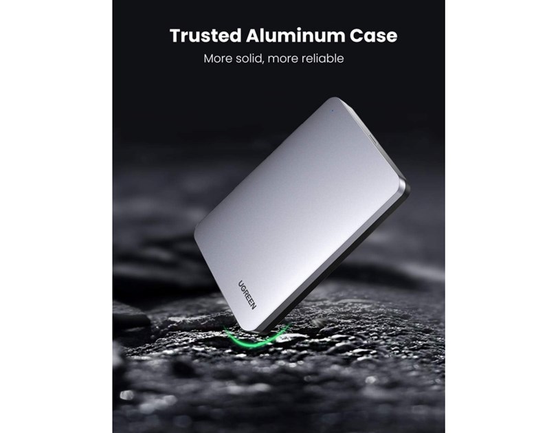 UGREEN vanjsko kućište, 2.5" HDD/SSD, SATA, USB-C 3.1