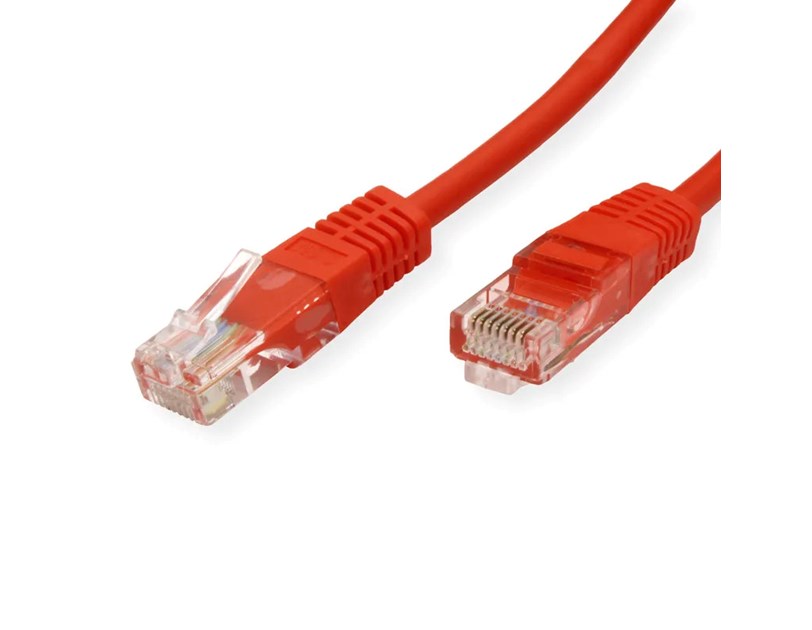 Roline UTP mrežni kabel Cat.5e, 0.5m, crveni