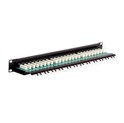 Roline Cat.6/ClassE 19" Patch Panel 24-porta UTP, crni