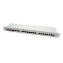 Roline VALUE Cat.5e/Class D 19" Patch Panel 24-porta STP, svijetlo sivi