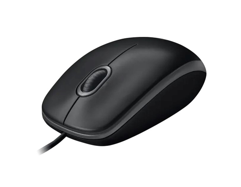 Logitech B100 optički miš, USB, crni (910-003357)