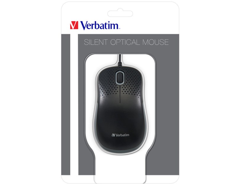 Verbatim Silent optički miš, 1000dpi, USB, crni