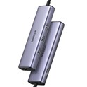 UGREEN 6-portni USB-C HUB USB-C 3×USB-A 3.0, 1×HDMI,1×RJ45,1×USB-C PD, sivi