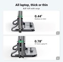 UGREEN vertikalni stalak za prijenosnik, srebrni
