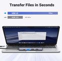 UGREEN 5-portni Revodok 105 USB-C HUB, 3xUSB-A, 1xUSB-C 100W PD, 1xHDMI 4K 30Hz, sivi