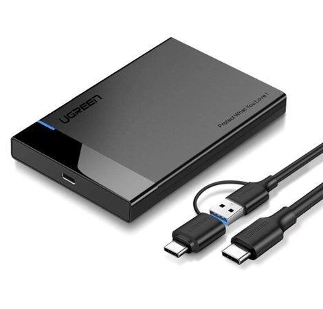 UGREEN vanjsko kučište, 2.5", HDD, SATA, USB 3.0 + USB-C na USB-C 3.1