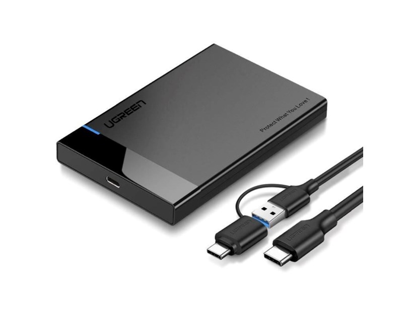 UGREEN vanjsko kučište, 2.5", HDD, SATA, USB 3.0 + USB-C na USB-C 3.1
