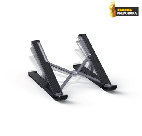 UGREEN X-Kit stalak za prijenosnik 5-u-1 HUB USB Type C - 2x USB 3.2 Gen, HDMI 4K 30 Hz, 3D, SD/microSD čitač