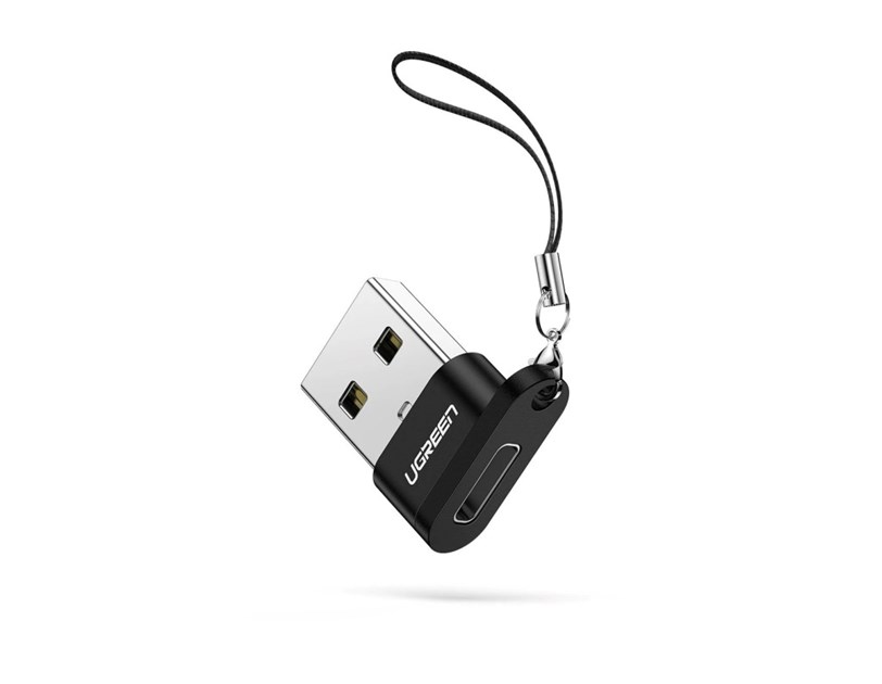 UGREEN adapter USB-C 3.1 (Ž) na USB-A 2.0 (M), crni
