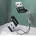 UGREEN adapter USB-C 3.1 (Ž) na USB-A 2.0 (M), crni