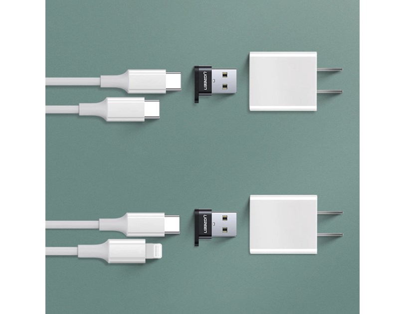UGREEN adapter USB-C 3.1 (Ž) na USB-A 2.0 (M), crni