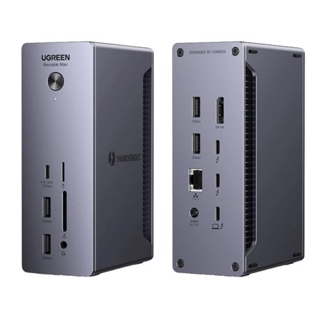 UGREEN Revodok Max 13u1, DisplayPort, Thunderbolt 4, USB-C, RJ45, čitač kartica TF/SD, 3.5mm