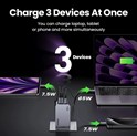 UGREEN Nexode Pro Mini FC zidni punjač 100W, 2x USB-C, USB-A, USB-C kabel, GaN, sivi